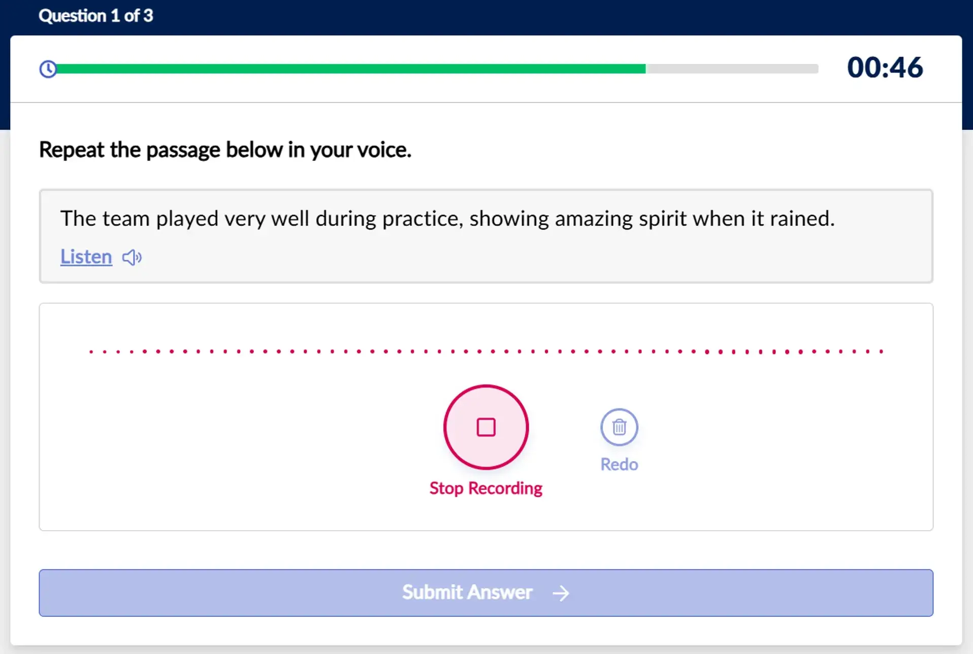 Criteria CLPT speaking item