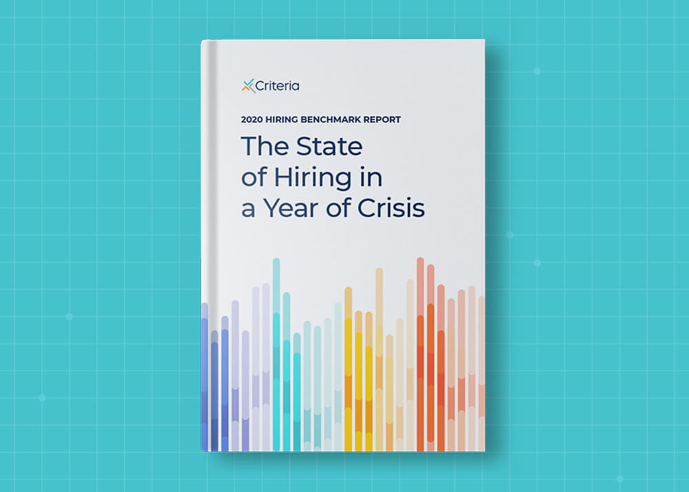 book cover - 2020 hiring benchmark report