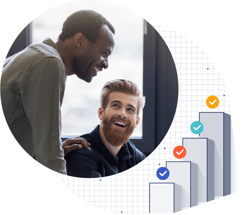 colleagues working together