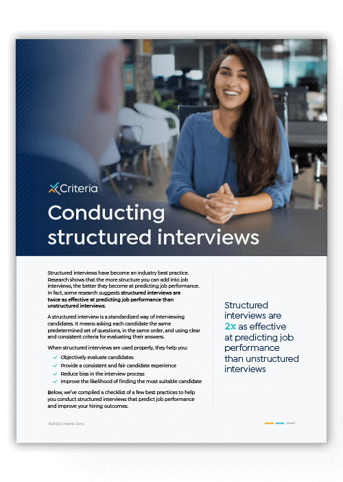 How To Conduct Structured Interviews Structured Interview Checklist