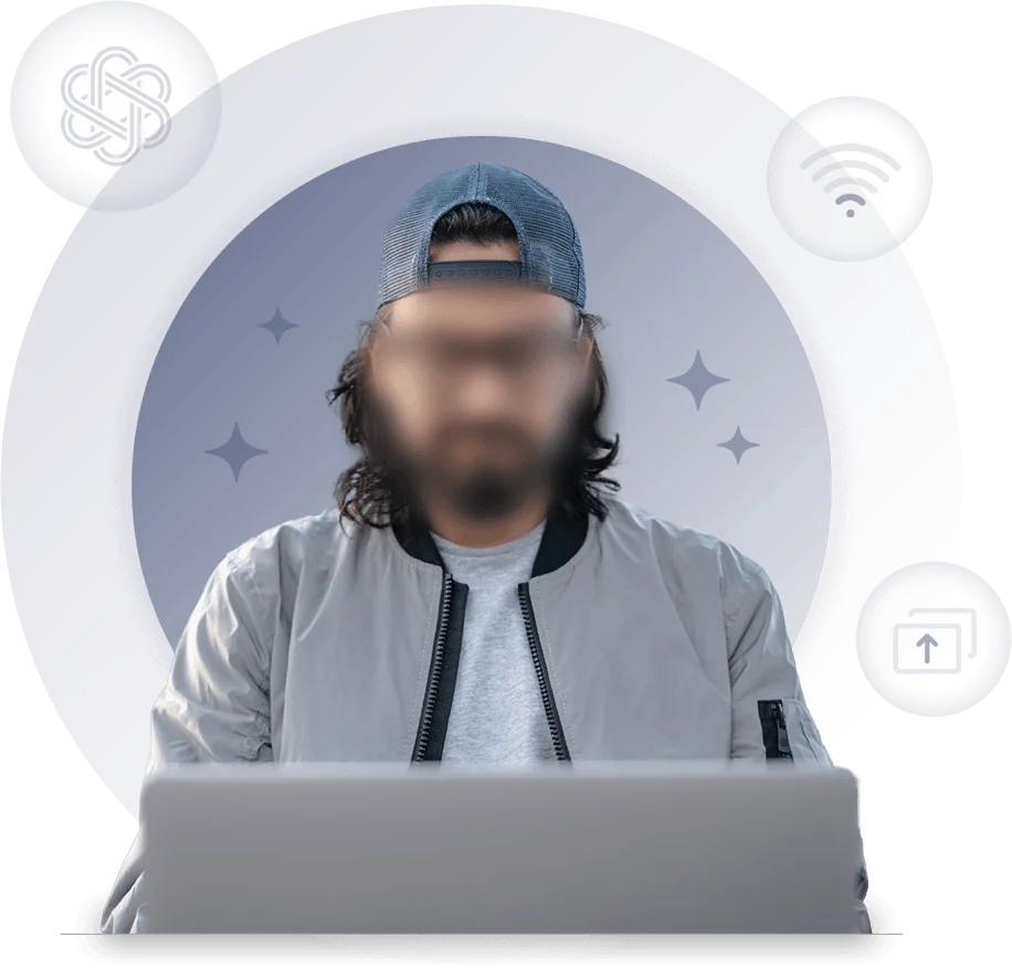 Criteria proctoring blurred candidate