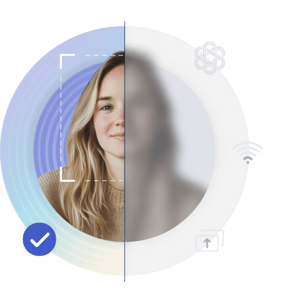 candidate half clear half blurred