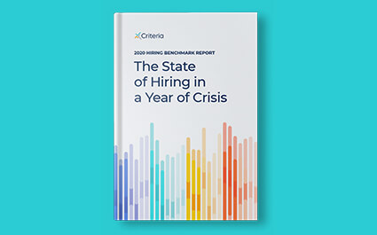 book cover - 2020 hiring benchmark report