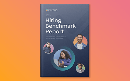 2023 Hiring Benchmark Report cover