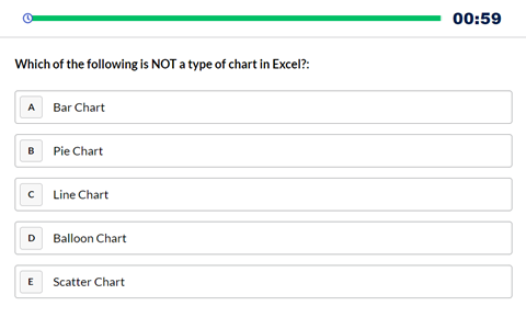 Sample Excel Test Question 