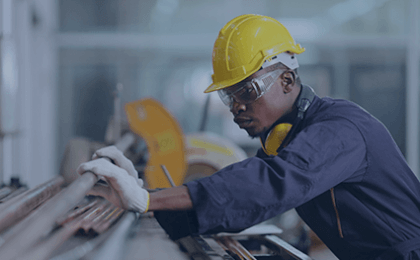 Man with hard hat