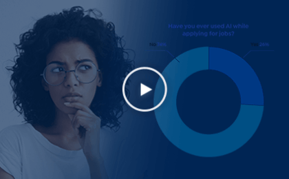 woman looking at pie chart