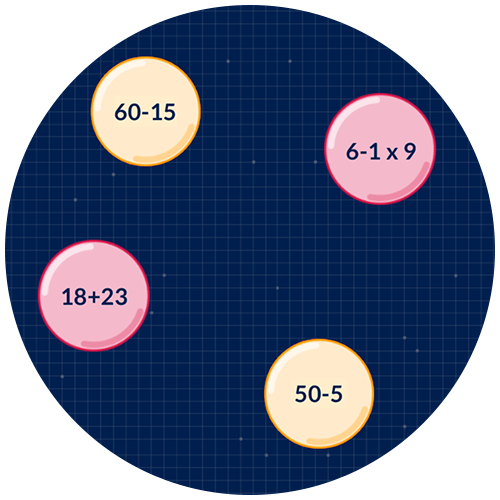 math game num bubbles