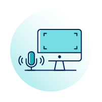 screen and audio icon