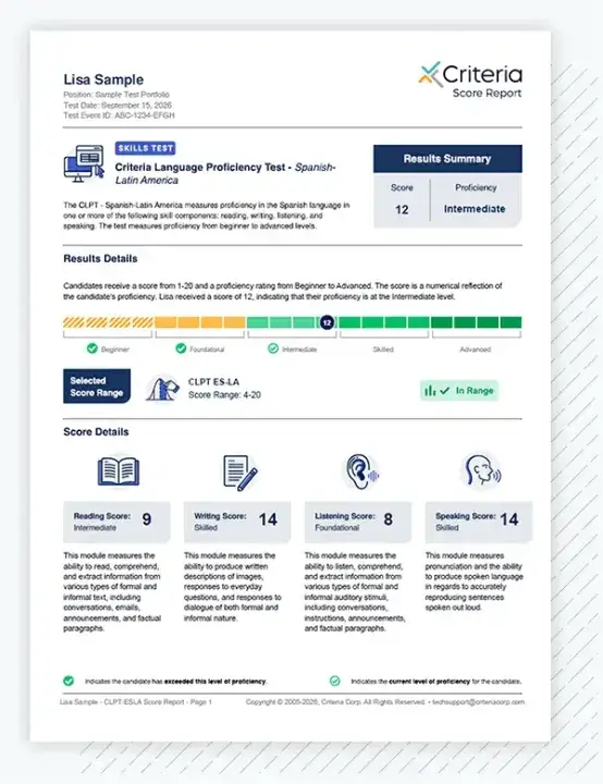 spanish language proficiency test score report thumbnail
