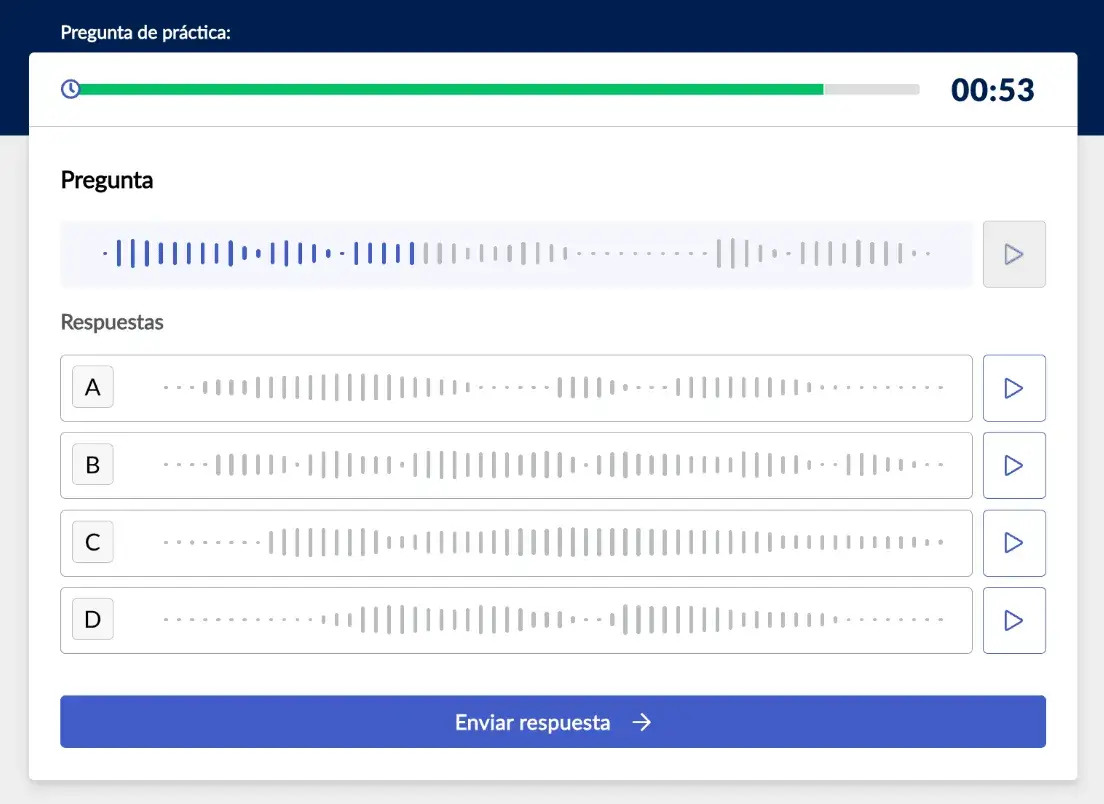 spanish language proficiency test - sample listening item
