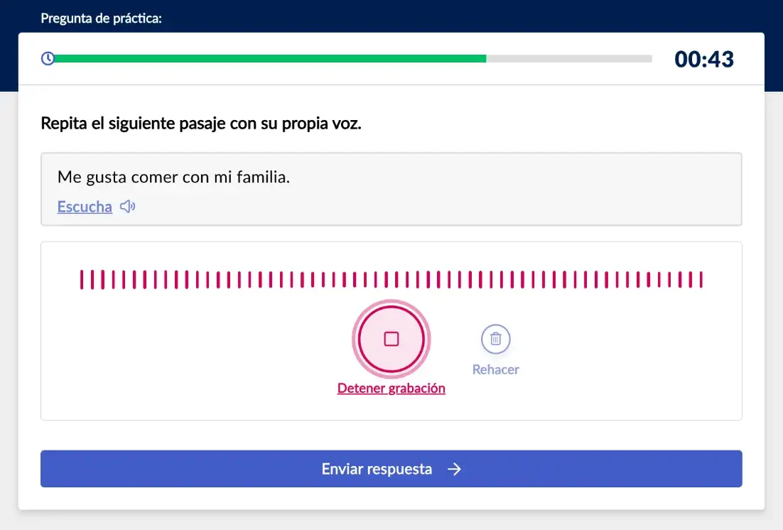 spanish language proficiency test - sample speaking item